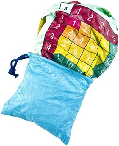 Waypoint Geographic Multiplication Table ScrunchChart Map, Portable Map, Water, and Tear-Resistant, Unique Gifts, for Bedroom or Playroom Decor, Storage Bag Included, 24" H x 36" W