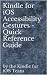 Kindle for iOS Accessibility Gestures - Quick Reference Guide
