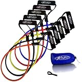 Aylio 5 Resistance Bands with Door Anchor (From 2 - 40 Lbs.)