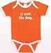 Urban Smalls It Was The Dog Short Sleeve Bootysuit, Pumpkin, 0-6 Months