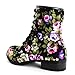 Womens Four Season Lace up Floral Mid Knee Boot (Adults)
