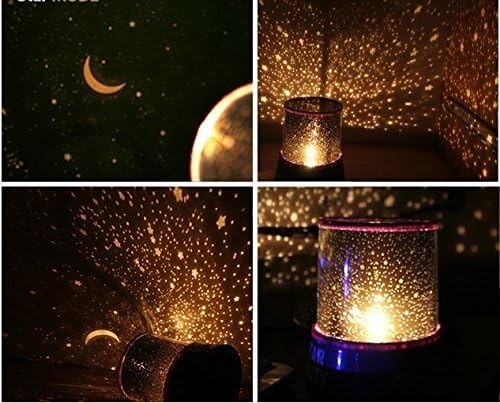 Fantastic Amazing Music Flashing Colorful Sky Star Master Night Light Lovely Sky Starry Star Projector Holiday or event LED light Lamp (Size: M, Color: Multicolor)