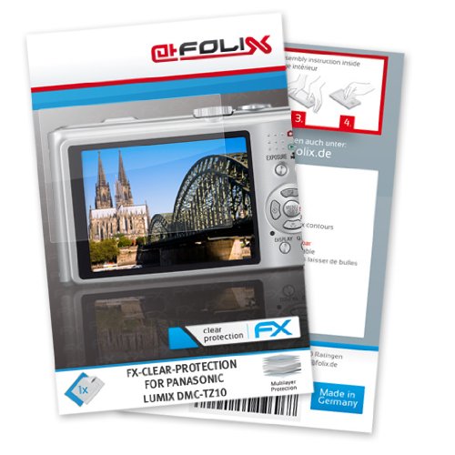 atFoliX FX-Clear Displayschutzfolie f&uuml;r Panasonic Lumix DMC-TZ10 Preisvergleich