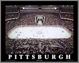 Pittsburgh Penguins - Mellon Arena - Lg - Wood Mounted Poster Print