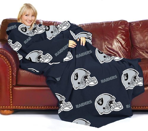 Oakland Raiders NFL (Adult) Fleece Comfy Throw