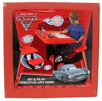 Ready Steady Bed® Disney Cars Sit & Play Creative Art Colouring Desk Stool Table & Chair