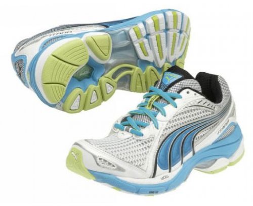 PUMA Complete Itana Damen Laufschuhe, WeiÃ?/Blau/GrÃ¼n, 35.5