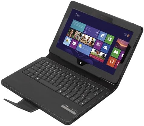 Koolertron Separable Removable Wireless Bluetooth Keyboard Pu Leather Case Cover for the Tablet Asus Smart Me400c