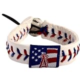 MLB Anaheim Angels Stars and Stripes Baseball Bracelet