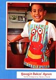 Boogie Bakin' Apron Pattern, appliques monster on Child's Apron