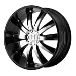 Helo HE851 Gloss Black Wheel with Mac...
