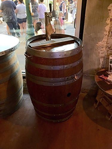 Wine Barrel,Mobile Bar with Co2 Tank, Pro Draft Beer Regulator, Keg Tap, Draft Tower and Drip Tray