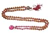 Heart Chakra Mala- Pink Jade Prayer Beads Rudraksha Yoga Spiritual Necklace