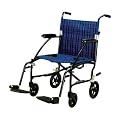 Drive Medical Fly-Lite Transport Chair - Blue
