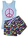 Activewear Apparel Girl's Dance Top and Shorts Pajama Set