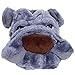Silver Lilly Dog Plush Animal Slippers