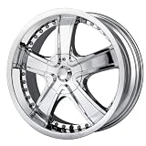18x7.5 Veloche Velvet (565) (Chrome) Wheels Rims 5x112 120 (565C-8709) by Veloche