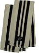 Cotton Kitchen Towel (Black with White Rugby Stripe, 2-Pack)