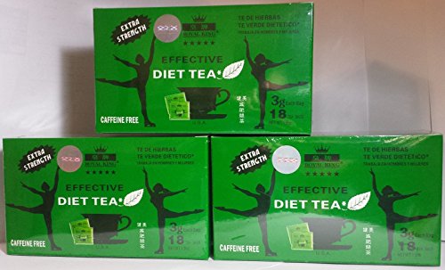 3 boxes Royal King Extra Strength Diet Green Tea