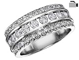 Diamond Wedding Anniversary Vintage Ring 3/4 Carat (ctw) in 14K White Gold