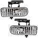 Driver and Passenger Fog Lights Lamps Replacement for GMC Pickup Truck SUV 10385054 10385055
