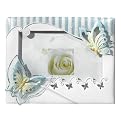 Butterfly Guest Book - Blue (Spanish Language)