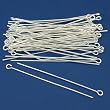 50 Real Silver Plated Open Eye Pins 21 Gauge 2 Inches