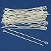 50 Real Silver Plated Open Eye Pins 21 Gauge 2 Inches