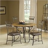 Lakeview 5 Piece Round Dining Set w/slate Chairs