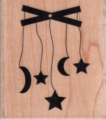 Baby Mobile Wood Mounted Rubber Stamp (932F)