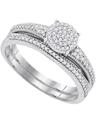 0.25CTW-DIA MICRO-PAVE BRIDAL SET