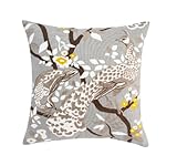 IMAGE OF DwellStudio Peacock Citrine Pillow, 20 by 20-inches