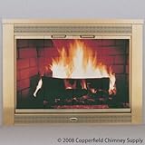 Copperfield 50462 Thermorite Antique Brass Glass Door, Model 3627, 36 5/8 x 27.75 Inchh