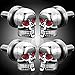 aegarage86 Universal Skull License Plate Screw Fasteners 4Pcs
