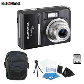 Bell & Howell Z10T Zoomtouch 10 MP 3X 3in LCD Digital Camera 4GB Bundle by Bell %2B Howell