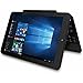 RCA Cambio Flagship Black Edition 10.1 Touchscreen 2 IN 1 Tablet Laptop With Keyboard Free Office Moblie (Intel Quad-Core Z3735 Processor, 2G RAM, 32G Storage, IPS, Windows 10)