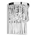 Dainolite JOS-7-2W 2-Light Crystal Wall Sconce, Polished Chrome/Crystal