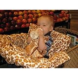 MyFancyCover Leopard Velour Cream Baby Shopping Cart and High Chair Cover