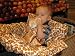 MyFancyCover Leopard Velour Cream Baby Shopping Cart Cover