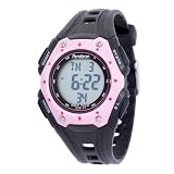 Armitron Women's Chronograph Round Black and Pink Digital Sport Watch #457003PNK