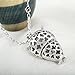 FANSING 3D Cute Owl Pendant Necklace with White Gold Plated Long Chain