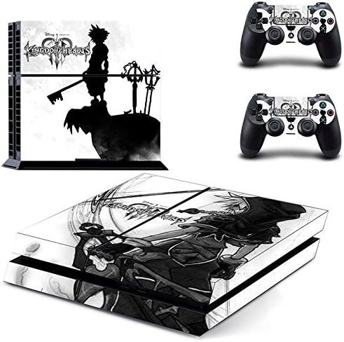 PS4 Kingdom Hearts Body Waterproof Vinyl Skin Decal Cover for Playstation 4 System Console and Controllers