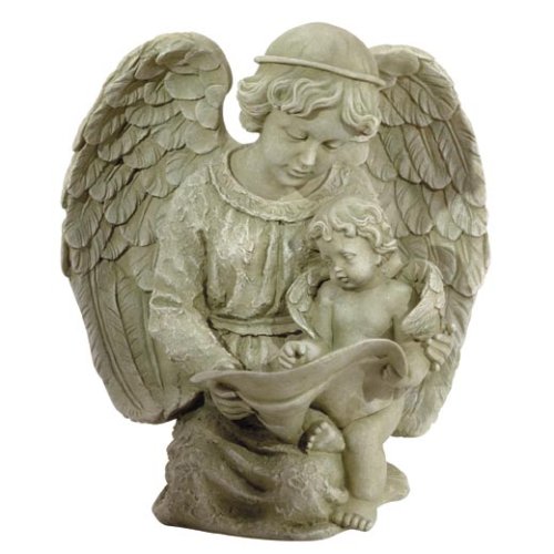 ANGEL READING WITH CHERUB