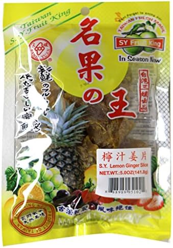 Taiwain Fruit King Sanh Yuan preserved Lemon Ginger Slice 5oz x 3pk