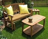 Eco Friendly Indoor or Outdoor Patio Furniture Coffee Table - Eucalyptus