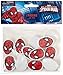 12-Piece Spider-Man Erasers, Multicolored