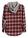 Gioberti Mens Hooded Long Sleeve Plaid Flannel Button Down Shirt