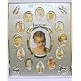 My First Year Baby Photo Frame Silver Plated Multi Picture