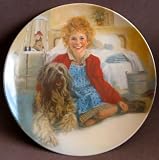 Little Orphan Annie China Collector Plate ANNIE and SANDY Limited Edition 1st Edition w Box - Booklet & Certificate of Authenticity (1982 Knowles China Co Tribune)