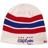 WASHINGTON CAPITALS CUFFLESS WINTER CLASSIC EMBROIDERED TEAM LOGO BEANIE CAP HAT